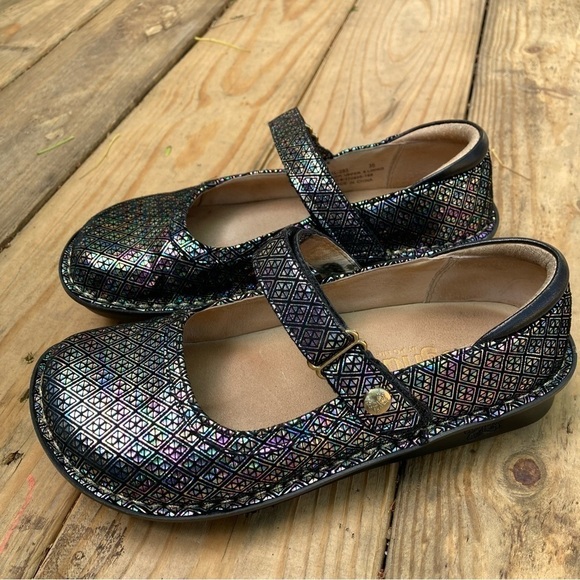 ALGERIA Paloma Shoes Mary Jane Leather Clogs - Picture 1 of 6